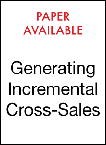 New Paper now available: Generating Incremental Cross-Sales