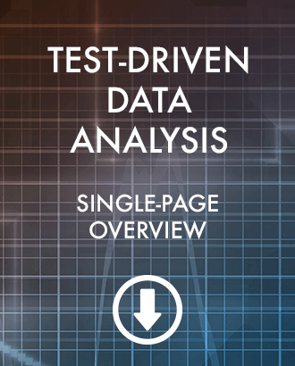 Test-Driven Data Analysis: Download one-page Summary (PDF)